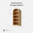 70.9"H*30.7"W 5-Tier Arched Cabinet Bookcase（Set of 2）