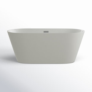 Contemporary-Modern 59'' Soaking Acrylic Bathtub