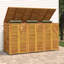 Bajan Wooden Triple Bin Store