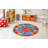 ABC Alphabet Numbers Educational Learning Game Play Kids Circle Time Rug Carpet Classroom Playroom-1930823699