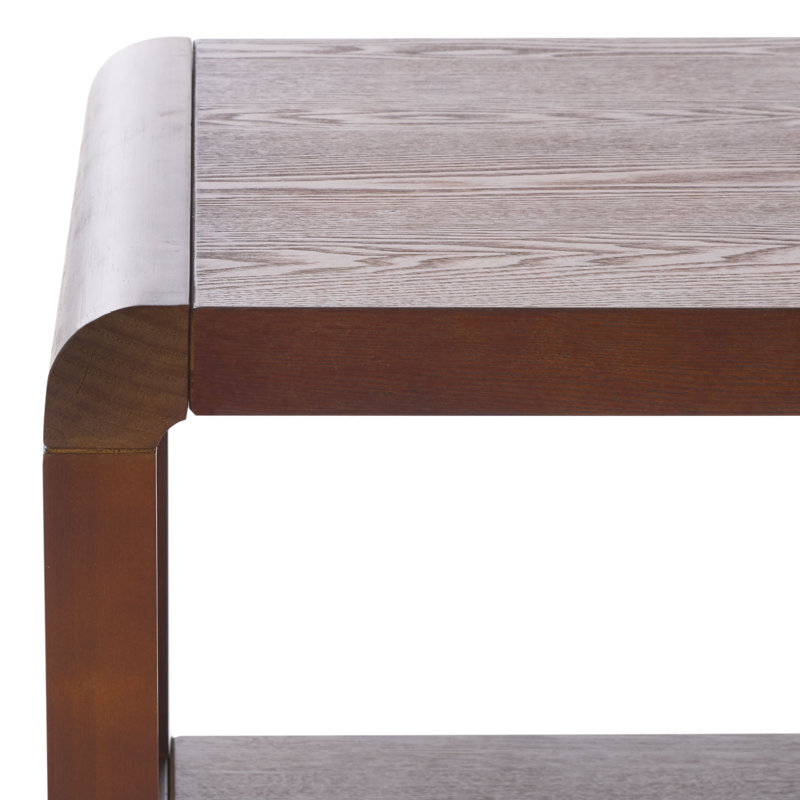 Omara Rectangular Single Coffee Table, Walnut