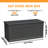 260 Gallon Metal Outdoor Deck Box Waterproof-116112748