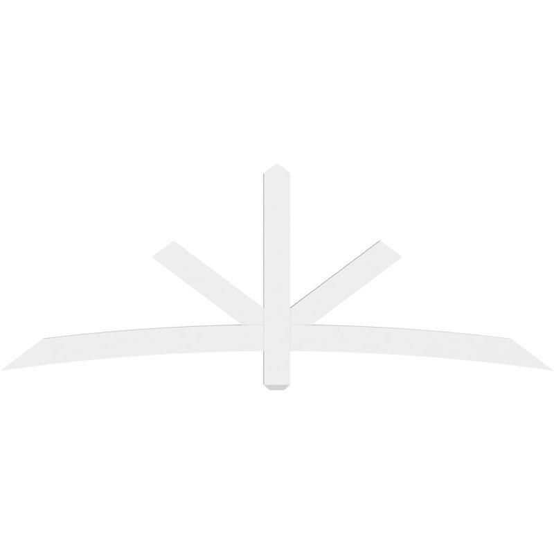 Support de pignon Alberta Alberta, H 31,5 po x l 84 po (pas: 9/12), P 4 po x F 4 po, Signature uréthane