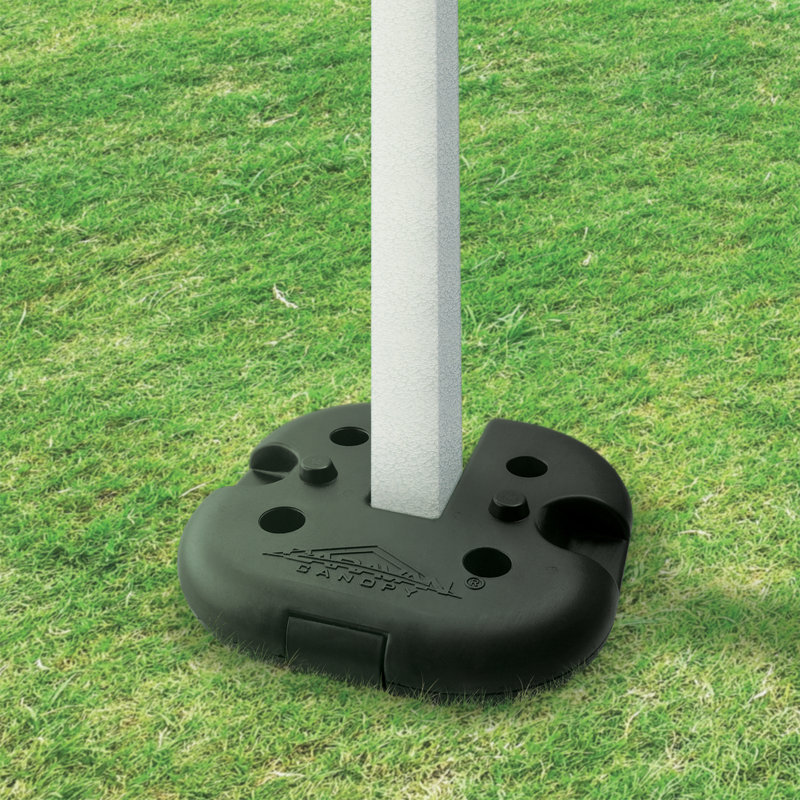 Black Rubber Coated Cement Canopy Weight Plates, Set of 4