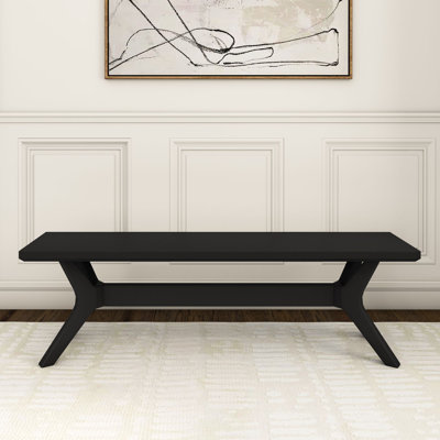 Muhsina Cross Leg Dining Room Bench (60in / 1520mm)
