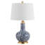 Lampe de table bleue 25,5 "Schley