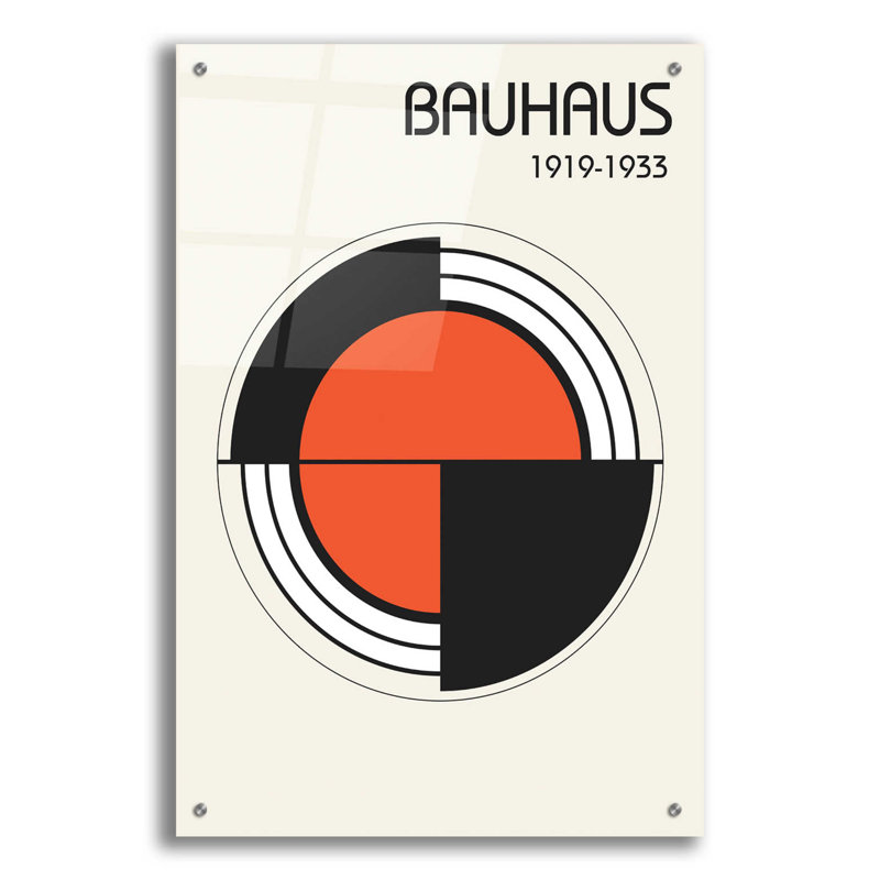 «Bauhaus 1 on plastique / acrylique» par Design Fabrikken, H 36 po x l 24 po x P 0,2 po