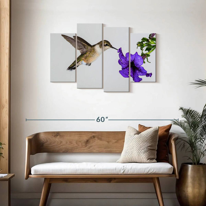 Brampt Purple Flower Hummingbird
