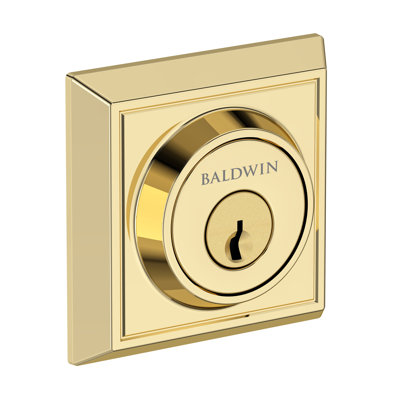 Chamfered Square Deadbolt Double Cylinder Deadbolt in Venetian Bronze