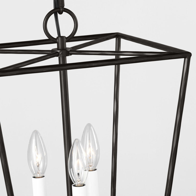 Ellen Degeneres Viota 3 Light Dining Room Entry Hallway Pendant, Aged Iron