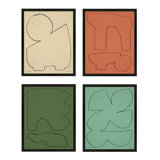 Earth 1, Set Of 4 Print by Michael Kempen
