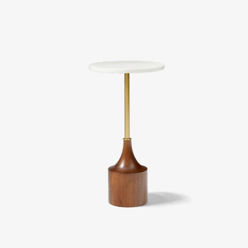 Table d'appoint ronde en marbre