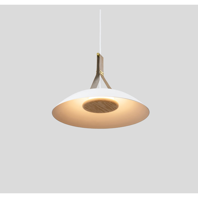 Volo 18" LED Pendant, Tan, White, 2700K