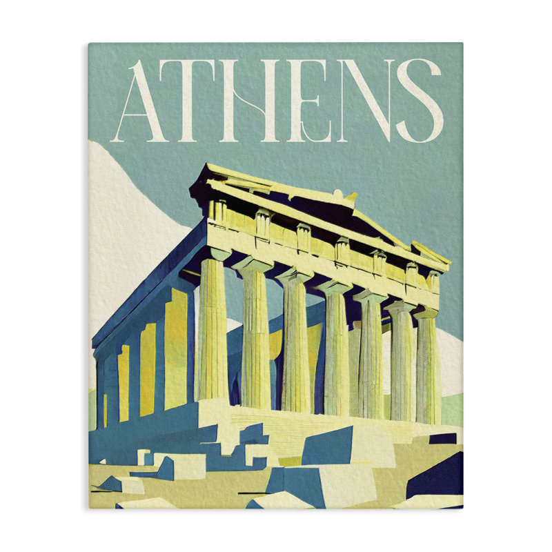 «Athens City Landmark» par Daphne Polselli, H 30 po x l 24 po