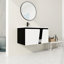 Meuble-lavabo flottant mural avec lavabo simple