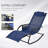 Patio Rocking Chair with Mesh Fabric Removable Headrest Blue-1720692322