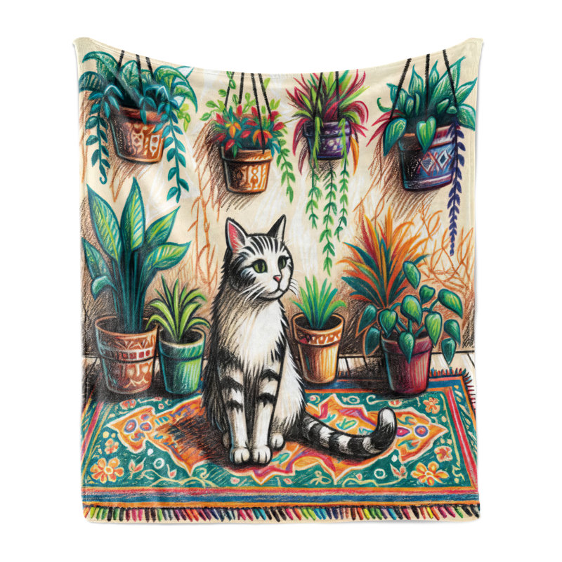 Throw Blanket, 70" W x 90 " L