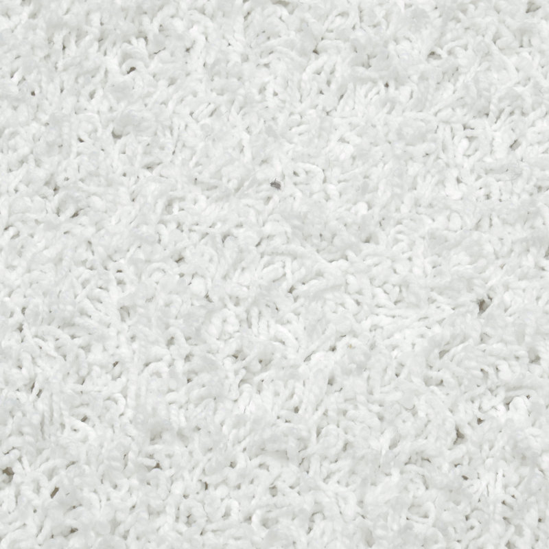 Tapis blanc touffeté Yochman, Rectangle 7 pi 6 po x 9 pi 6 po