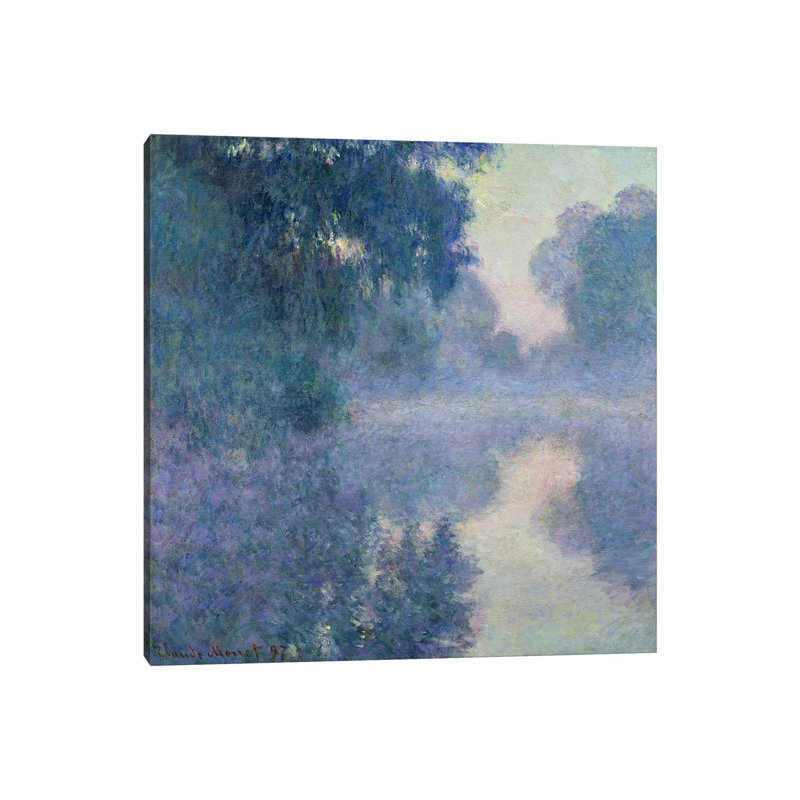 Branch Of The Seine Near Giverny, 1897 by Claude Monet - Wrapped Canvas Gallery-Wrapped Canvas Giclée, Wrapped Canvas