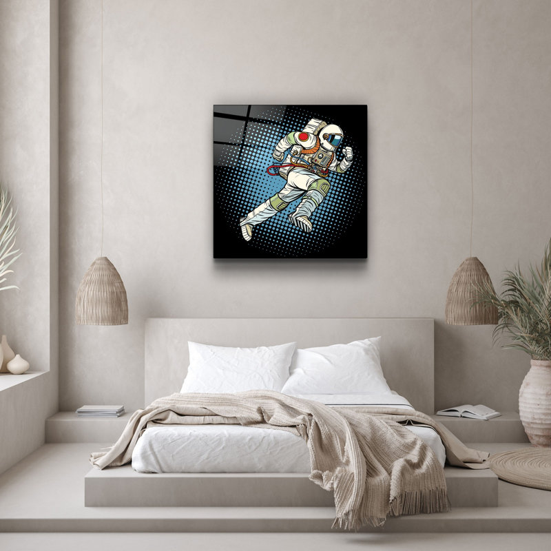 Superbe peinture décorative en verre trempé de 19,7 po x 19,7 po | 100% verre trempé, épaisseur: 0,16 pouce | Impression UV pour des couleurs éclatantes | Parfait pour la décoration intérieure, le salon ou le bureau