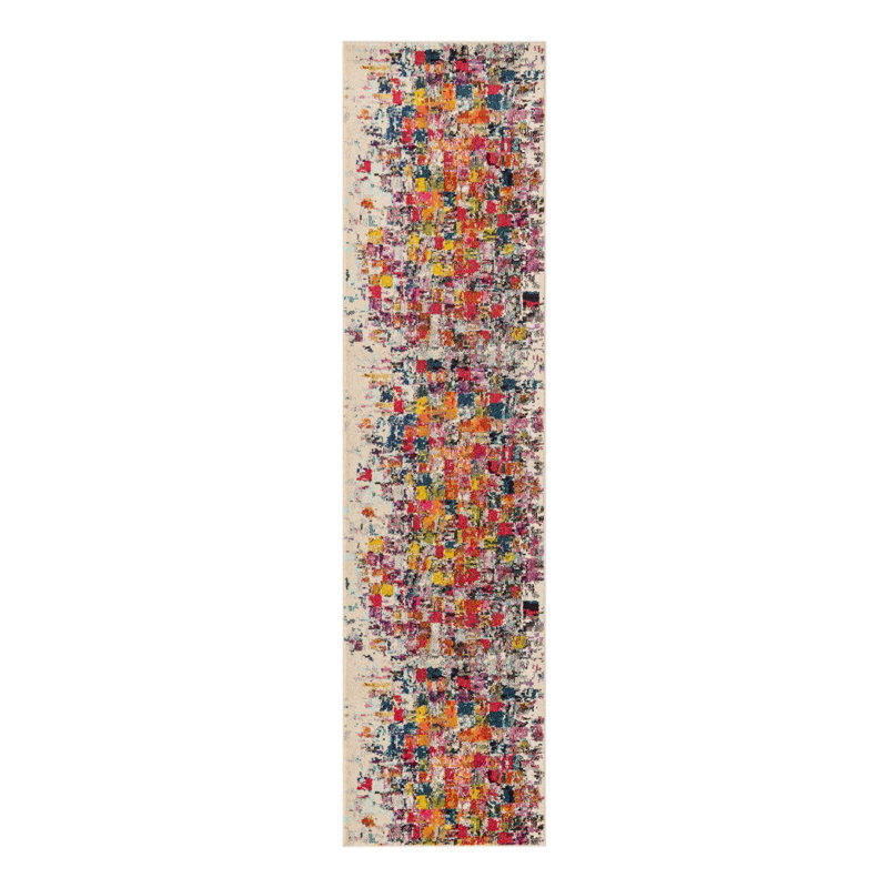 Rizer Washable Abstract Indoor Rug, Runner 2'7" x 10'