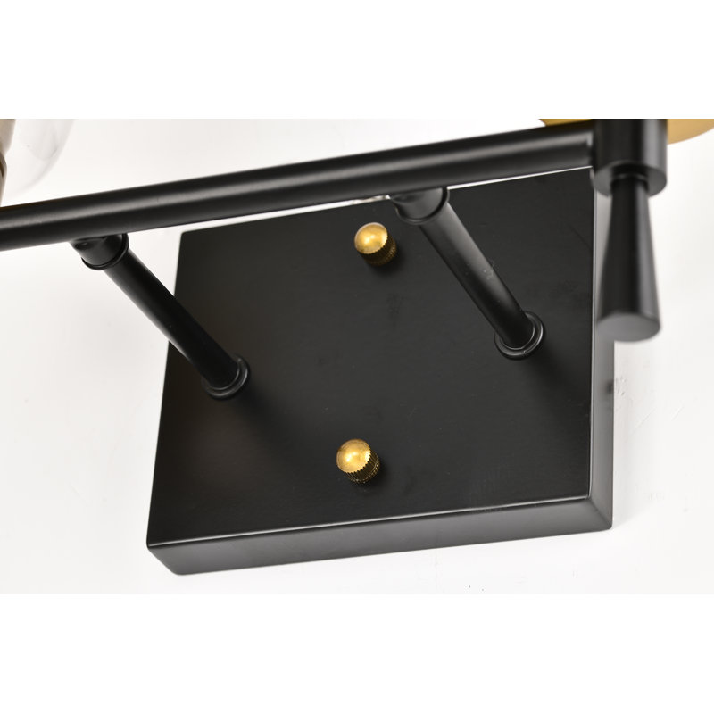 Briarwood 2 - Light Dimmable Vanity Light, Black/Antique Brass