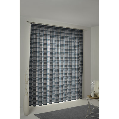 Devore Pencil Pleat Opaque Curtain