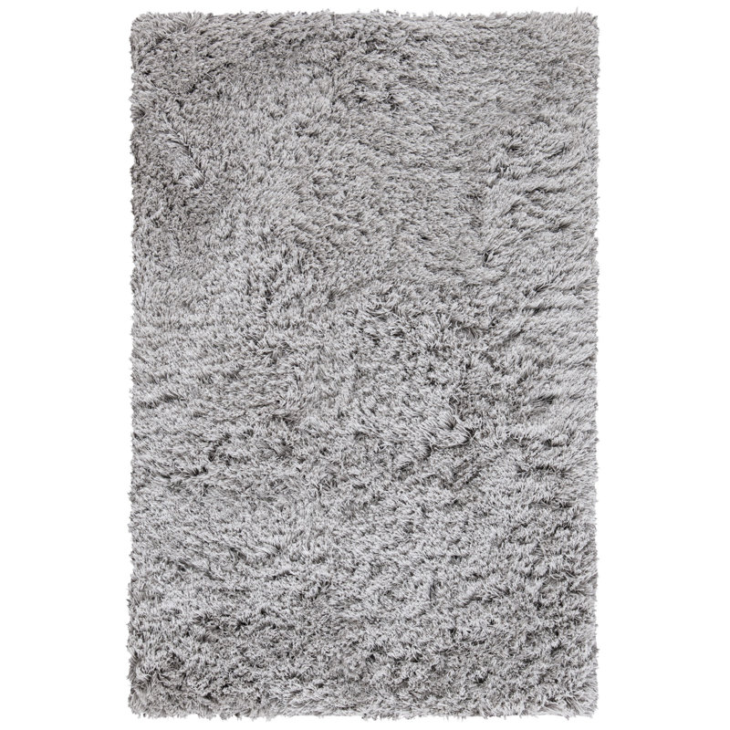Ingris Ocean Shag Hand Tufted Performance Solid Color Rug, Rectangle 5' x 8'