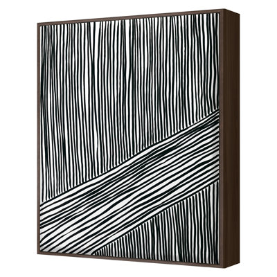 Black And White Stripes 2 Print by Hable Construction