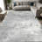 1PC Distressed Neutral Grey Abstract Watercolor area rugs for Living Room, Soft and Comfortable, Suitable for all seasons, easy-to-maintain, machine washable Indoor floor mat, Under Table Farmhouse suitable for dining table, bedroom, home office,-129886278