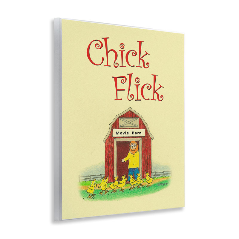 Plaque murale Chick Flick, jeu de mots par Roger Straub
