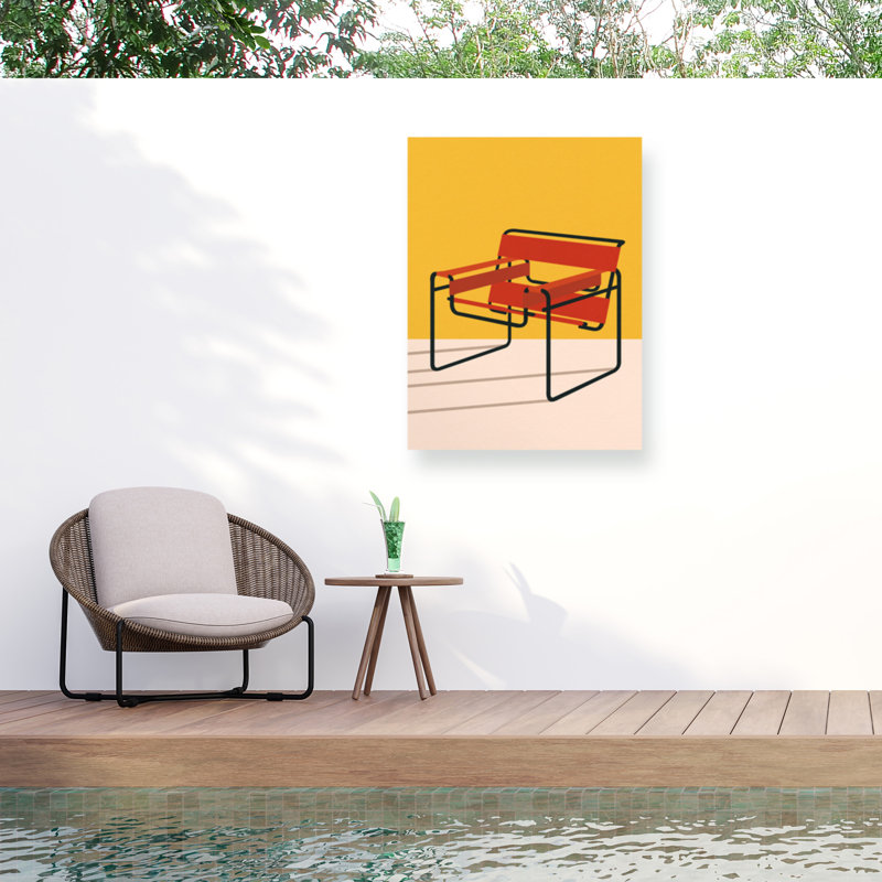 Chaise bolologienne bolognaise Marcel Breuer, H 32 po x l 24 po