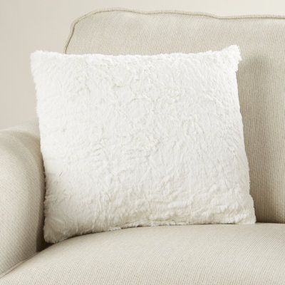 Nightingale Faux Fur Throw Pillow