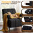 27.6" Wide Bouclé Upholstered Accent Chair With Solid Wood Legs, Mid-Century Modern Armchair-525496517