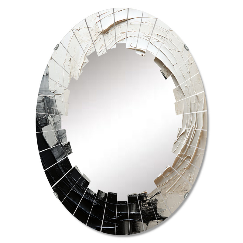 Cerridale - Miroir mural moderne ovale, 30 po x 20 po