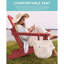 Chaise Adirondack pliante pour l'extérieur, résistante aux intempéries (vert)-1083084411