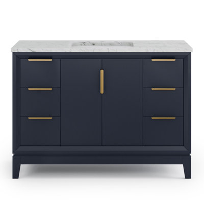 Elizabeth 48" Single Bathroom Vanity Set with Mirror
