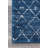 Maslah Geometric Moroccan Power Loom Performance Blue Rug-1205599542