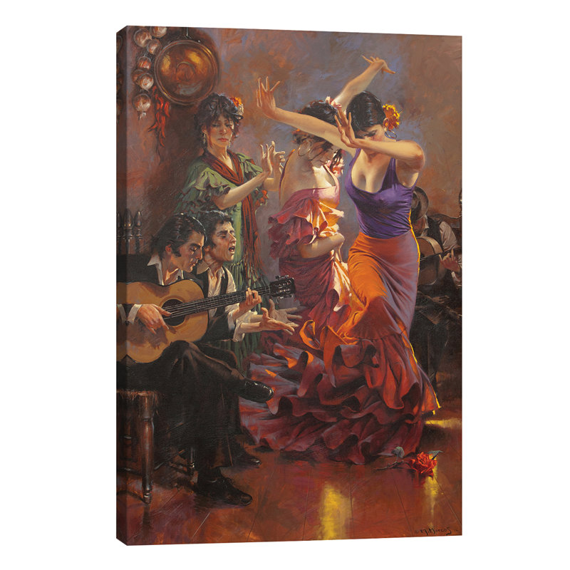 Dance With Pain by Maher Morcos - Wrapped Canvas Painting, 20.32 cm H x 30.48 cm W
