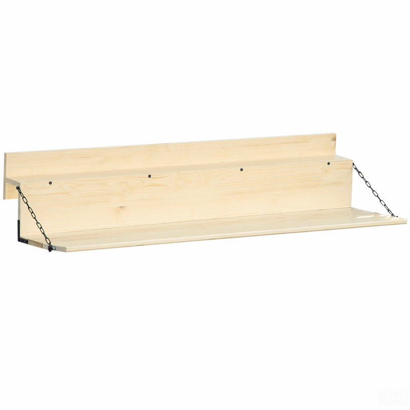 Table, barre de garde-corps pliable en bois d'épinette, table de service et bureau, peut accueillir jusqu'à 3,9 pouces