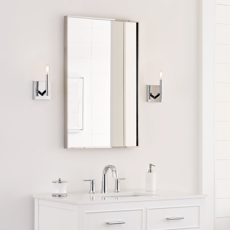 Vector 1 - Light Bath Sconce, Chrome, No