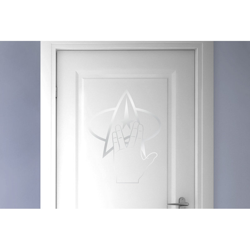 Entertainment Wall Decal, Shiny Silver