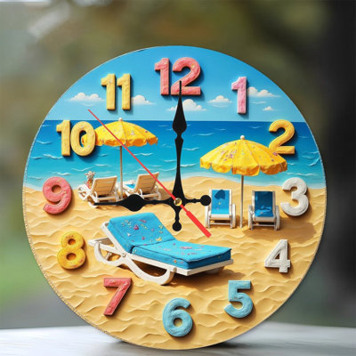Horloge murale plage
