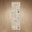 Tapis d'intérieur rose / vert / bleu / beige lavable à la machine avec envers antidérapant Aura-936442269