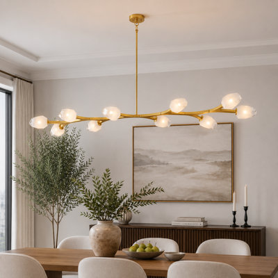 Lustre linéaire moderne 10 branches