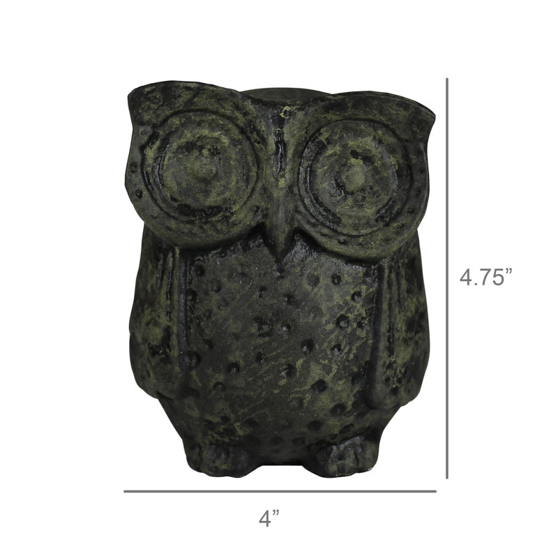 Big Eye Owl, patine verte