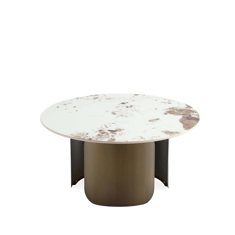 Table basse en bronze fritté Monica