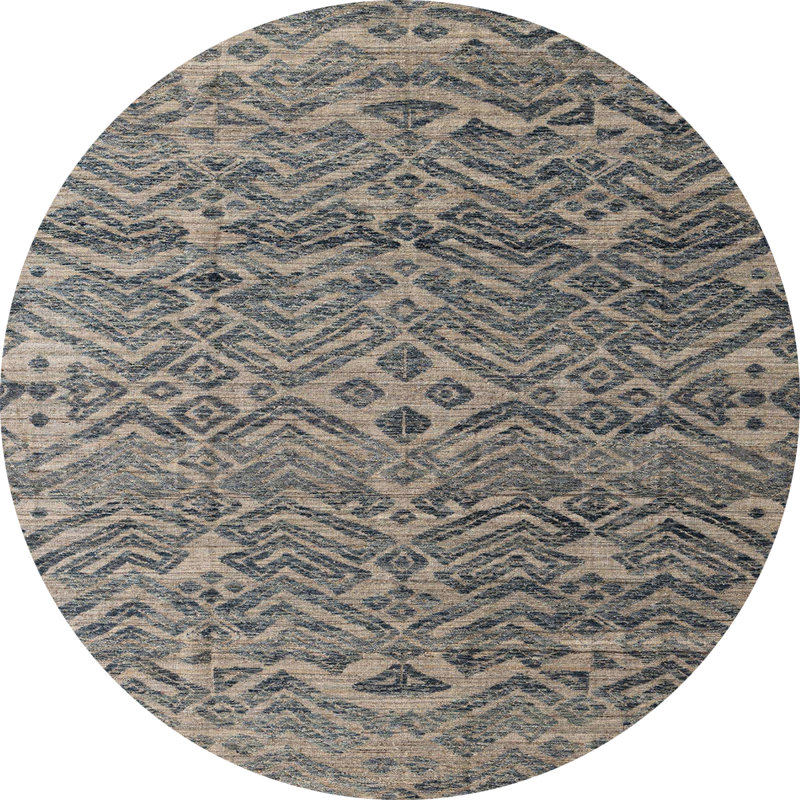 Tapis abstrait moderne 4612, Rond 3 pi