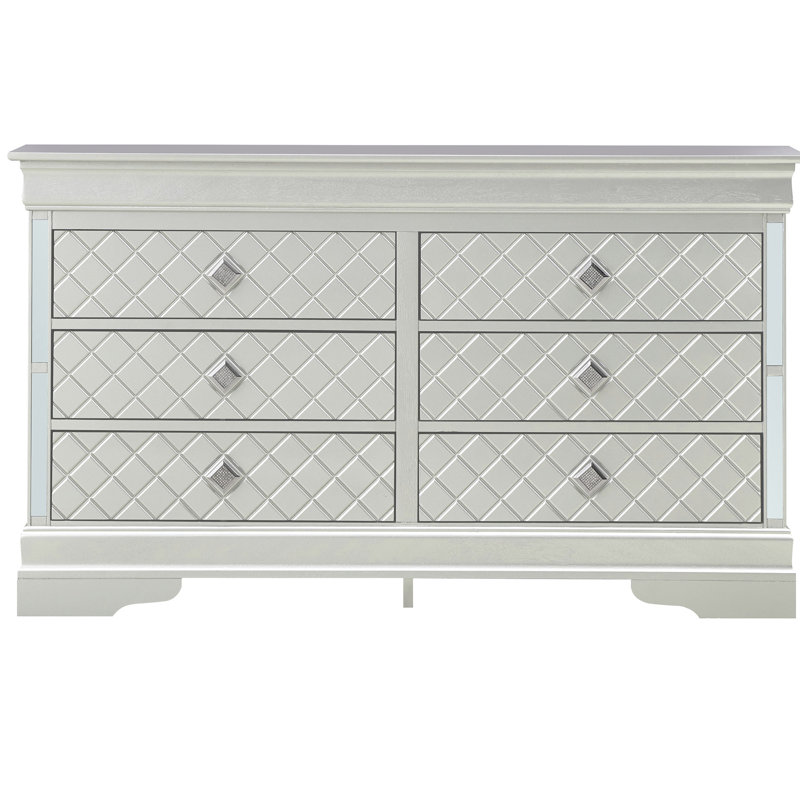 Mobilier de chambre à coucher argenté G6700-d