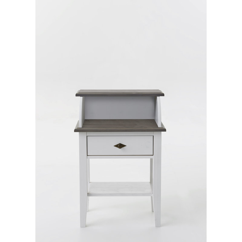 Kelly Plant Stand, Stained and varnished white/Grey